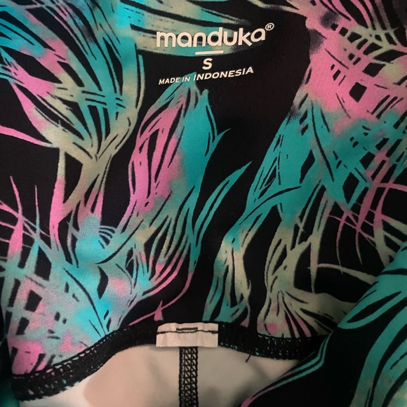 Manduka Tropical Leaf Print Leggings - Picture 5 of 7